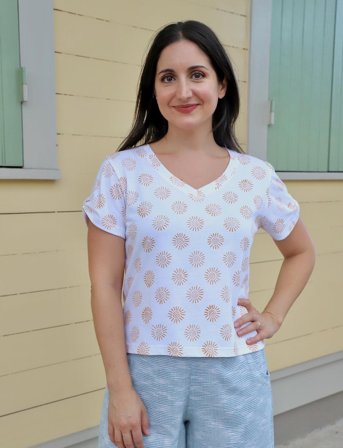 Sunny Organic Top - Passion Lilie