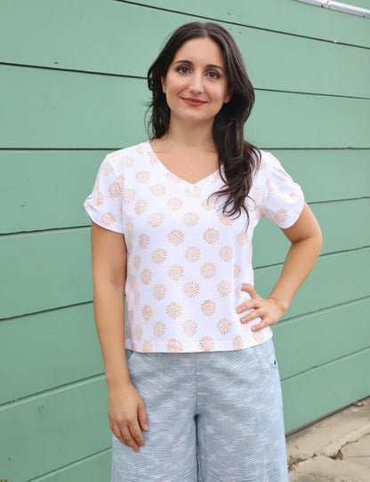 Sunny Organic Top - Passion Lilie