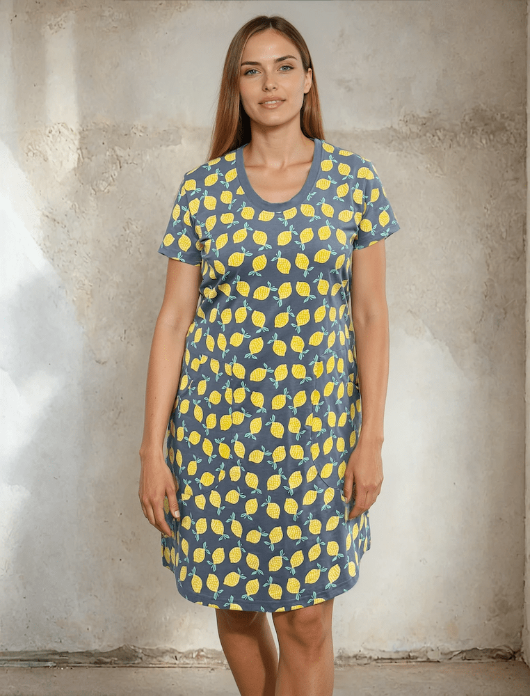 Sweet Lemon Organic Dress - Passion Lilie