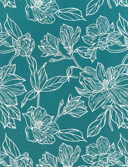Teal Magnolia Organic Maxi Dress - Passion Lilie