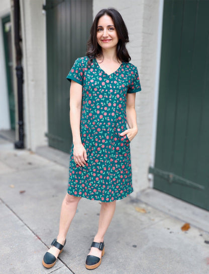 Woodland Rose Organic Dress - Passion Lilie