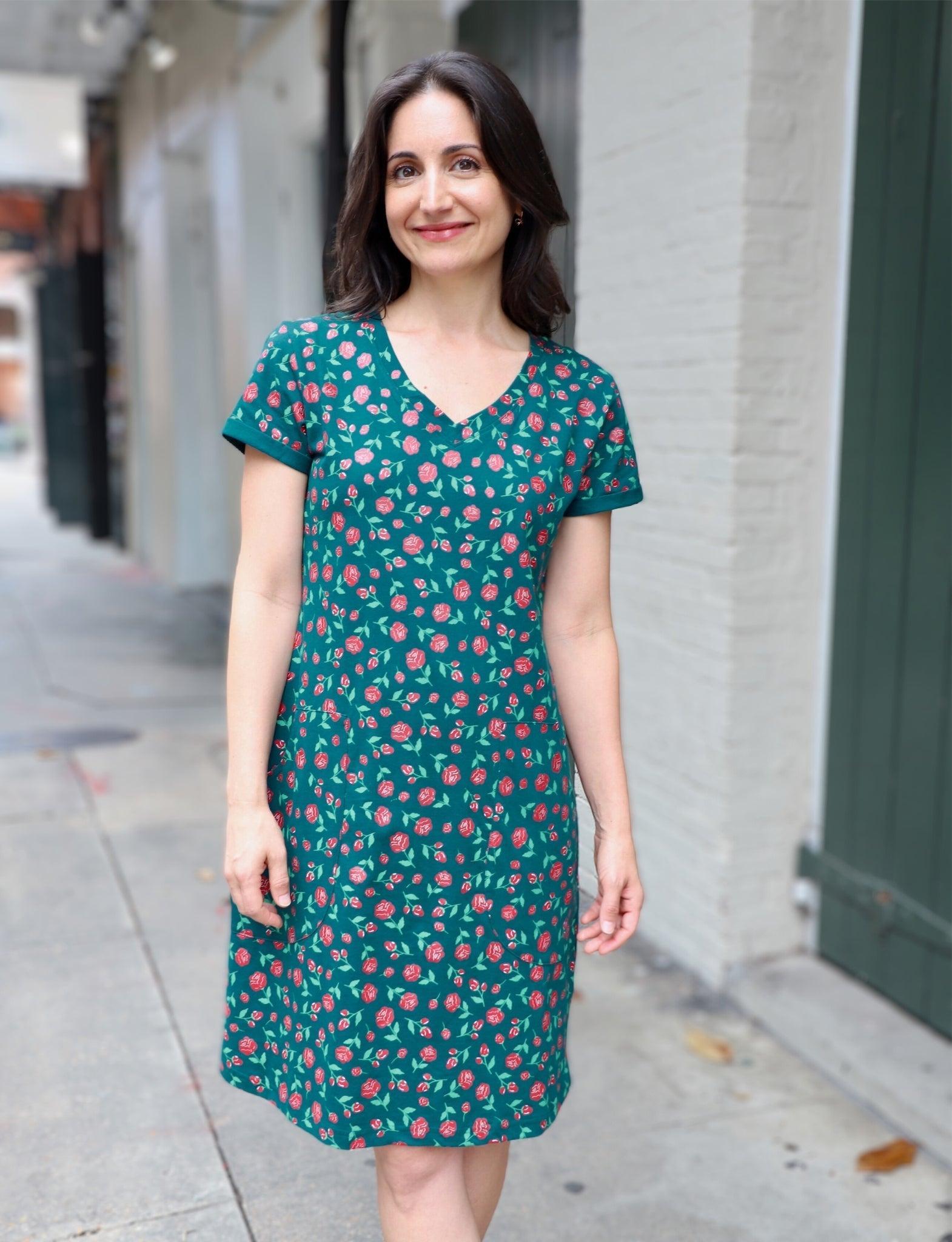 Woodland Rose Organic Dress - Passion Lilie