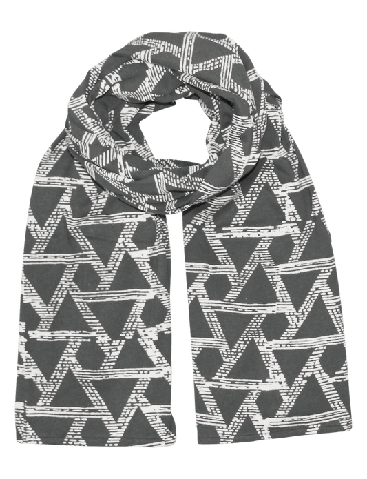Triangles Organic Jersey Scarf - Passion Lilie - Fair Trade - Sustainable Fashion
