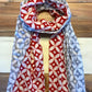 Red & Grey Diamond Scarf - Passion Lilie - Fair Trade - Sustainable Fashion