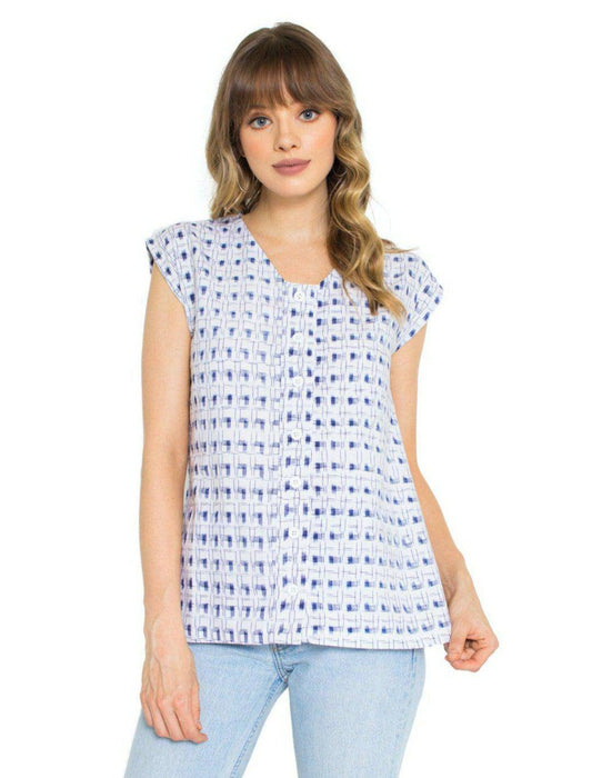 Kiyo Button Top - Passion Lilie - Fair Trade - Sustainable Fashion