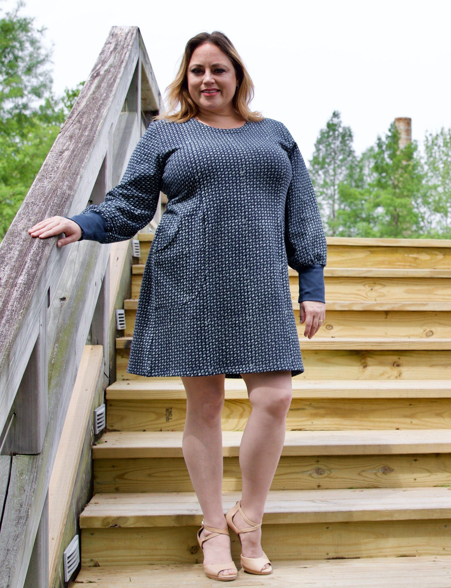 Chantara Organic Fleece Dress - Passion Lilie - Fair Trade - Sustainable Fashion