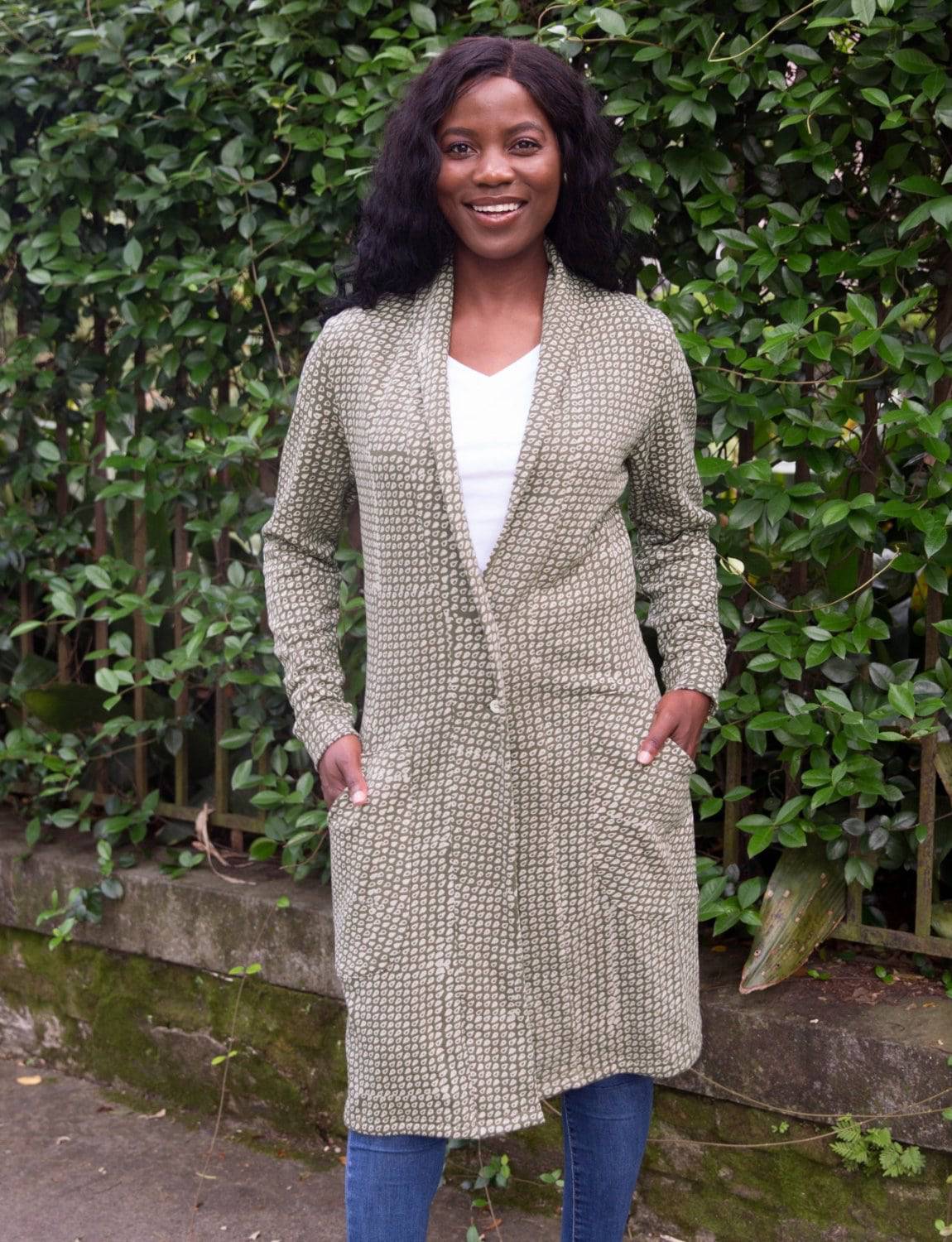 Irving Organic Fleece Coat - Passion Lilie - Fair Trade - Sustainable Fashion