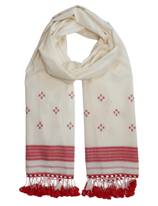 Red Kutch Scarf - Passion Lilie - Fair Trade - Sustainable Fashion