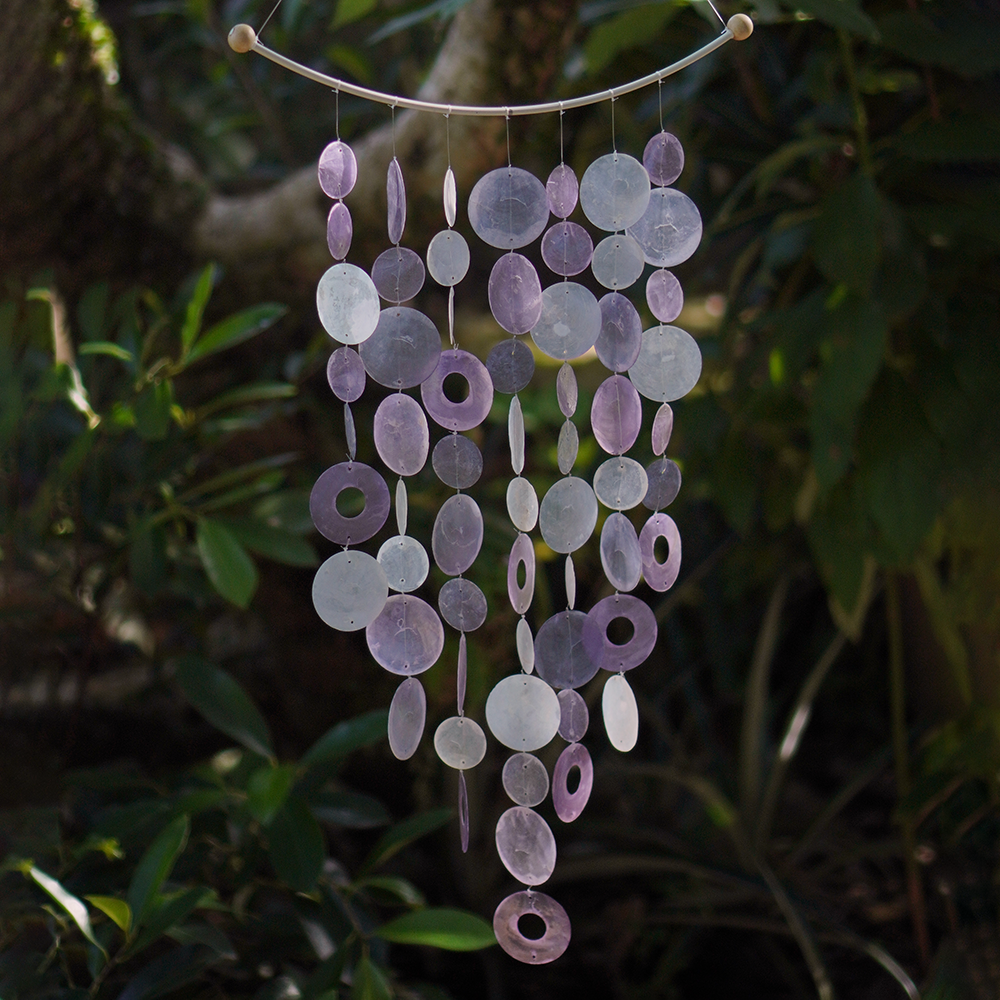 Capiz Chime Inverted Arch | Lavender