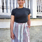 Cardinal Striped Organic Skirt - Passion Lilie - Fair Trade - Sustainable Fashion