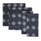 Cloth Napkins- Black Circles - Set of 4