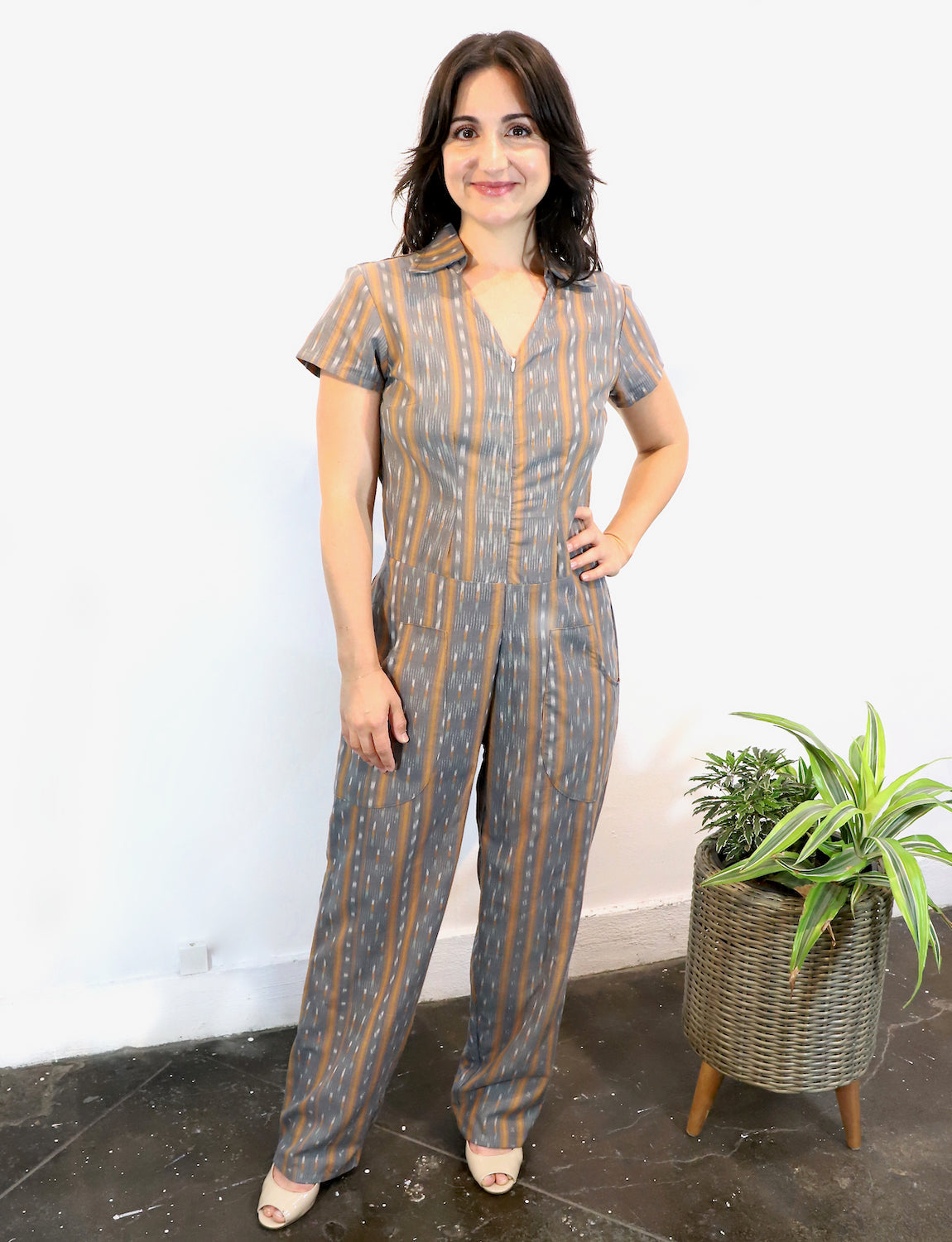 Harvest Striped Jumpsuit