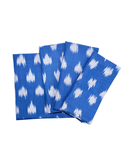 Cloth Napkins- Playful Blue - Set of 4