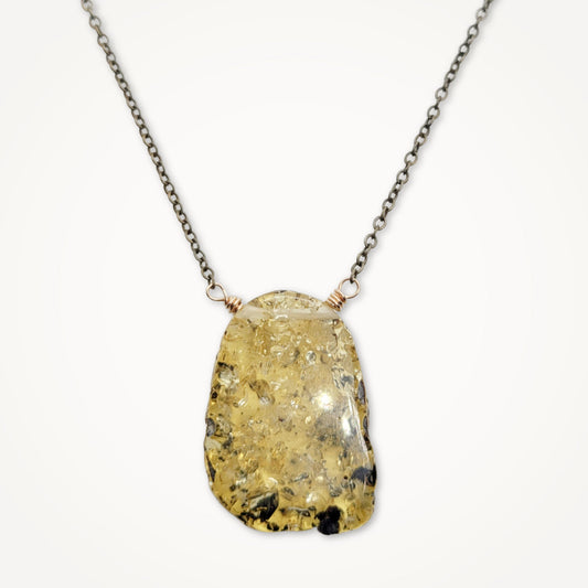 Amber Pendant Necklace