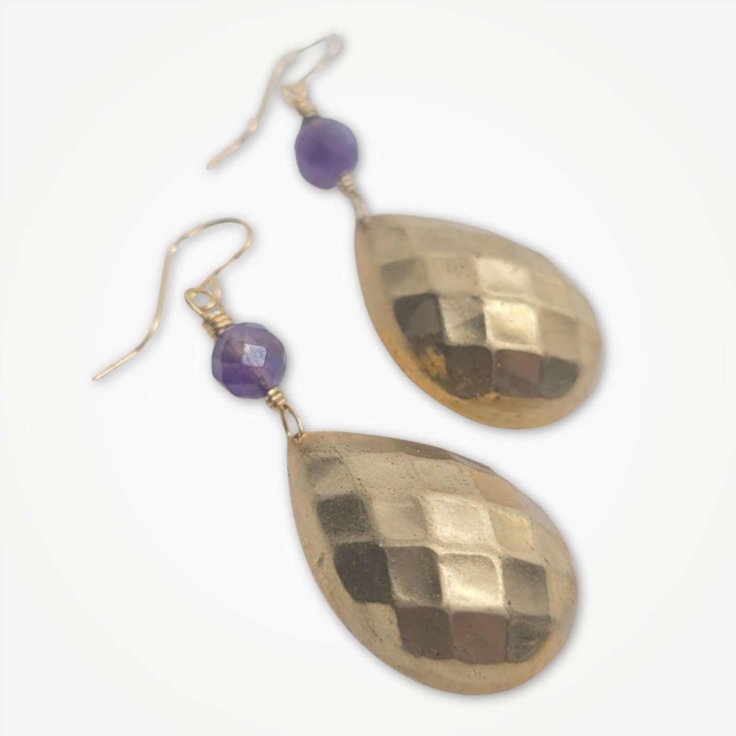 Viola Vintage Amethyst Earrings