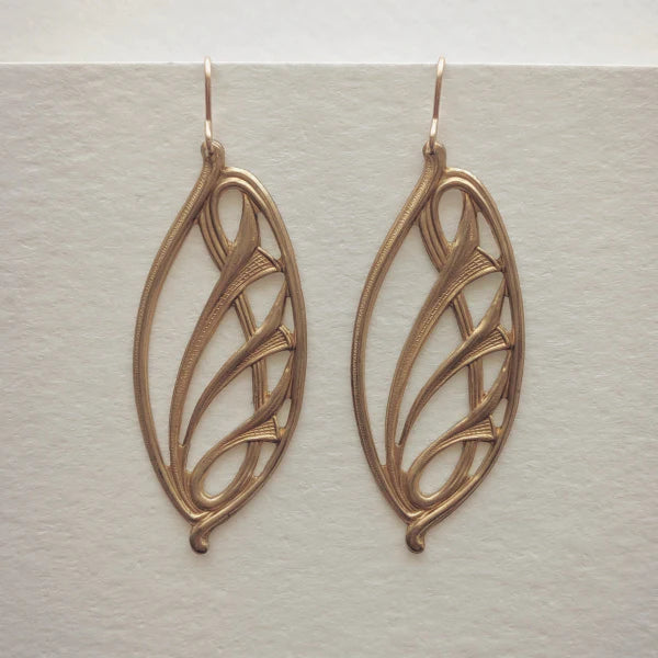 Applique Swirl Earrings