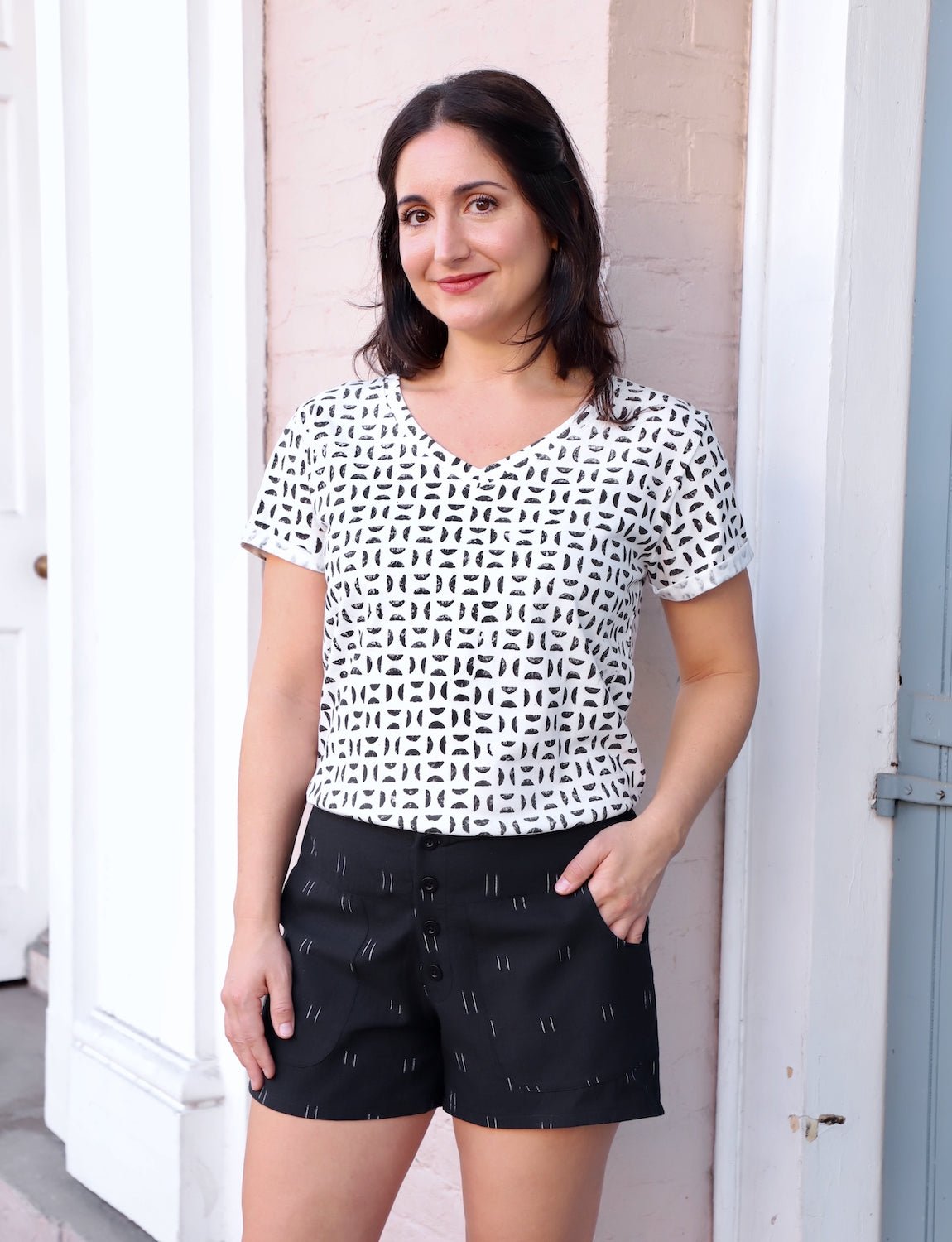 Dusky Organic Cotton Black Shorts - Passion Lilie