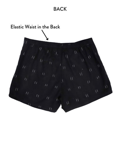 Dusky Organic Cotton Black Shorts - Passion Lilie