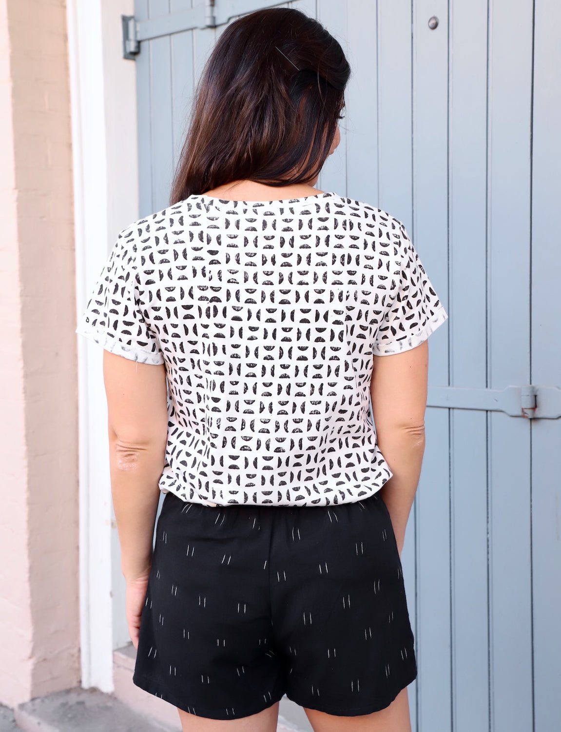 Dusky Organic Cotton Black Shorts - Passion Lilie