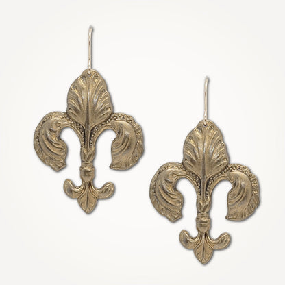 Plume Fleur de Lis Earrings