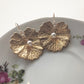 Golden Water Lily Earrings | Swarovski Pearl
