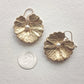 Golden Water Lily Earrings | Swarovski Pearl