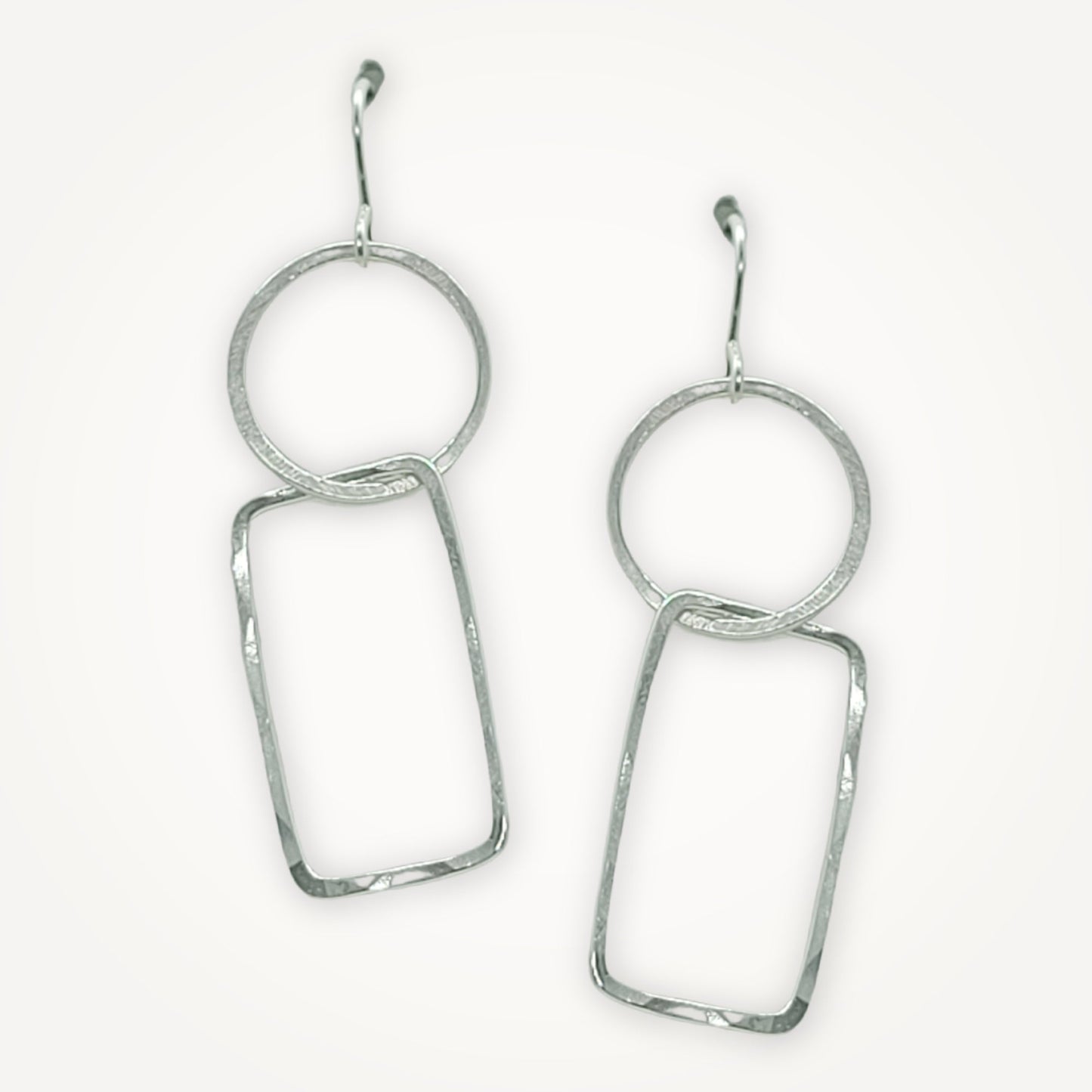 Hoop Rectangle Earrings