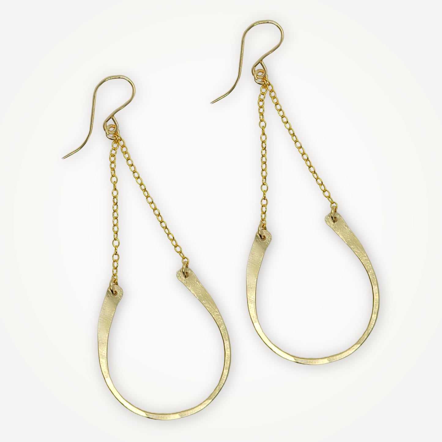 Lucky Horseshoe Earrings in Sterling Silver or Gold Dipped