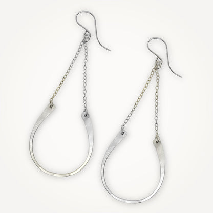 Lucky Horseshoe Earrings in Sterling Silver or Gold Dipped