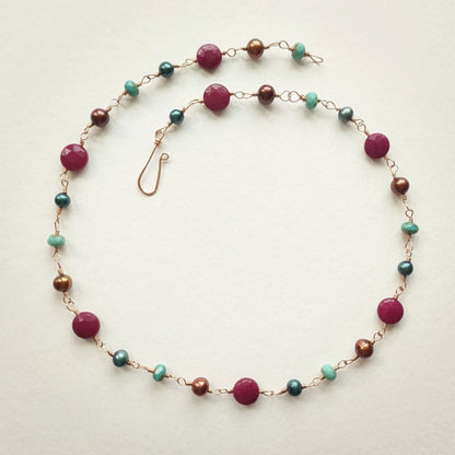 Vivi Boho Necklace • Ruby Jade