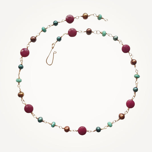 Vivi Boho Necklace • Ruby Jade