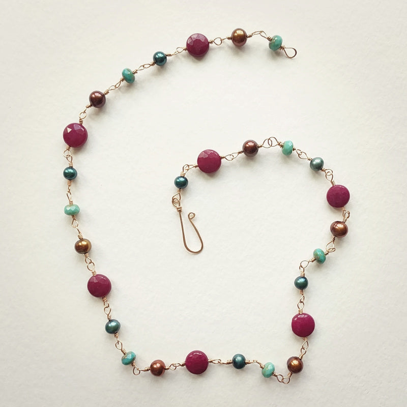 Vivi Boho Necklace • Ruby Jade