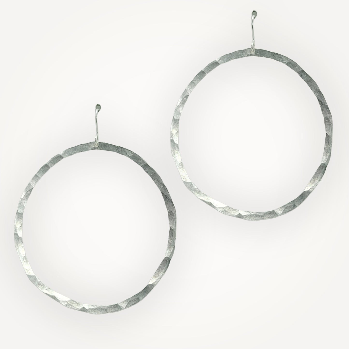 Organic Hoop Earrings • Large