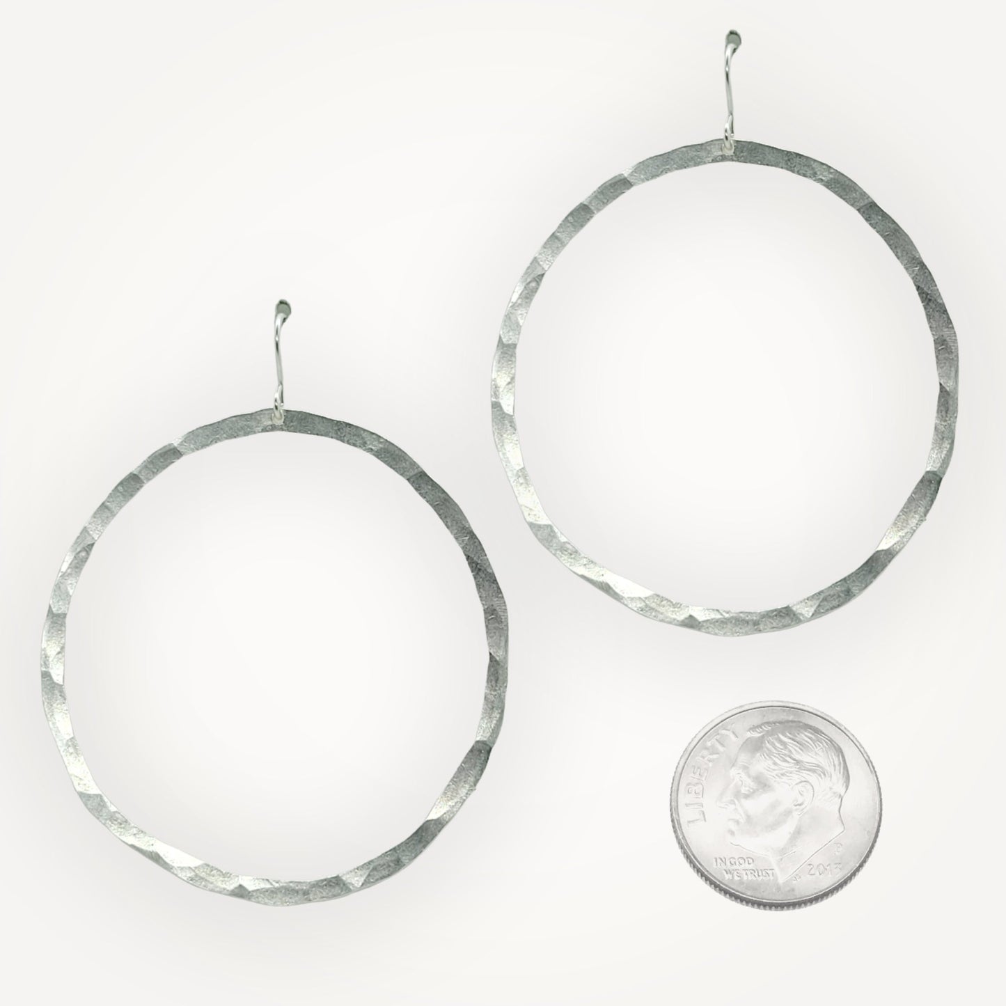 Organic Hoop Earrings • Large