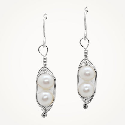 Peapod Earrings | Sterling Silver