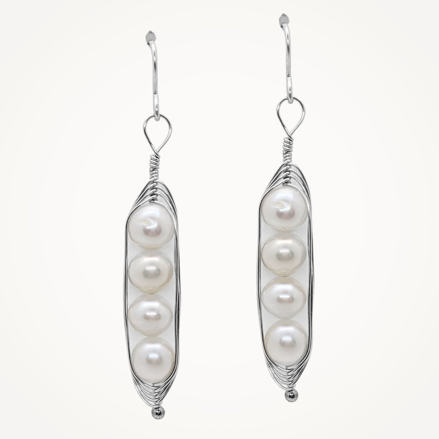 Peapod Earrings | Sterling Silver