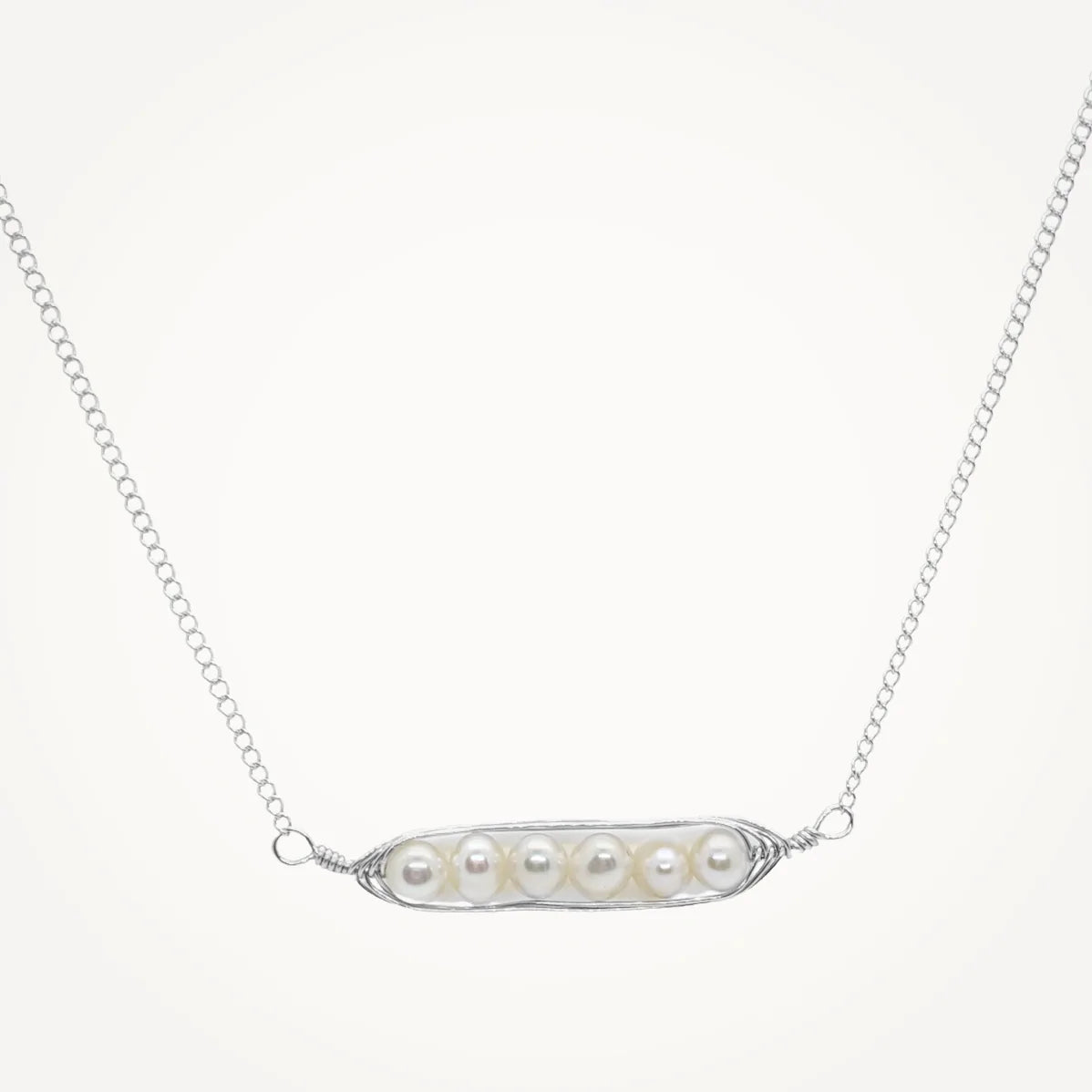 Peapod Necklace | Tiny Sterling Silver