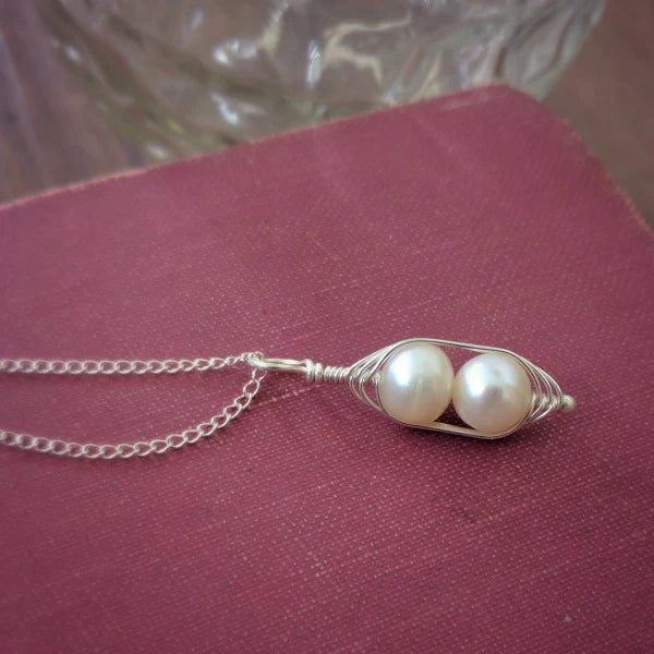 Peapod Necklace | Sterling Silver