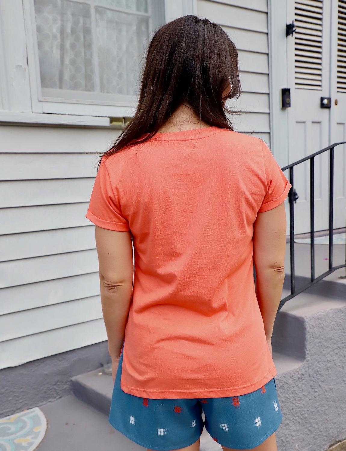 Persimmon Organic Cotton T-Shirt - Passion Lilie