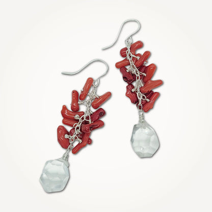 Cupolini Cluster Earrings | Red