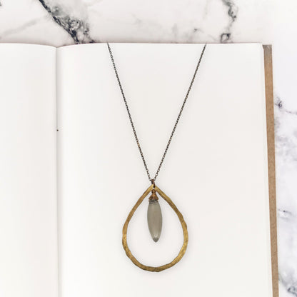 Smoke + Gold Necklace