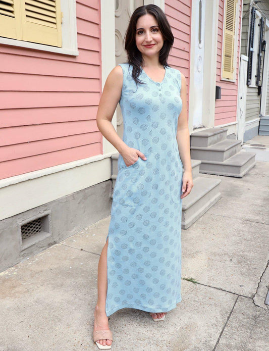 Sunburst Organic Maxi Dress - Passion Lilie