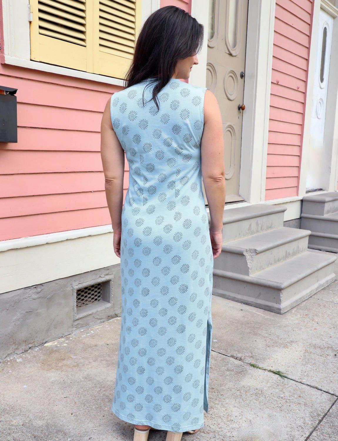 Sunburst Organic Maxi Dress - Passion Lilie