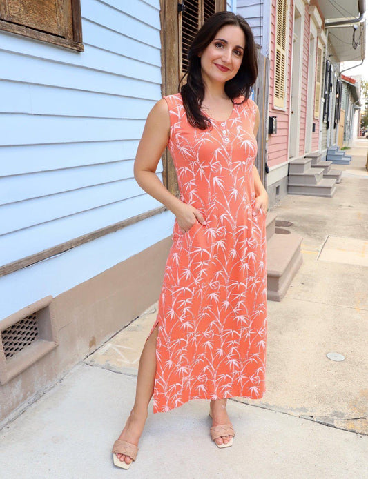 Tropical Vacay Organic Dress - Passion Lilie