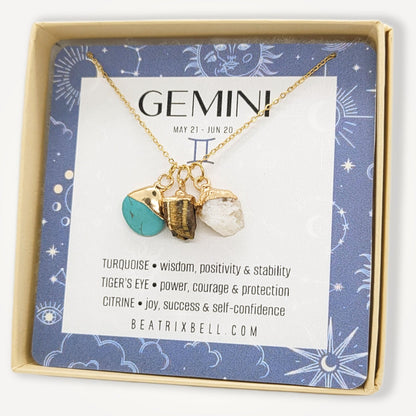 Zodiac Gemstone Necklace