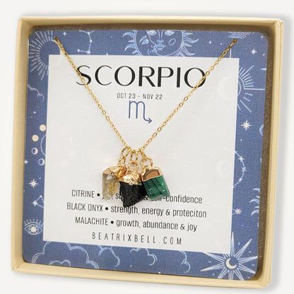 Zodiac Gemstone Necklace